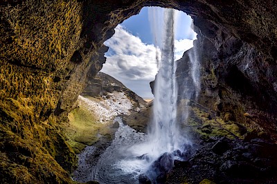 hinter dem Wasserfall - Suðurland