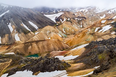 bunte Berge im Hochland